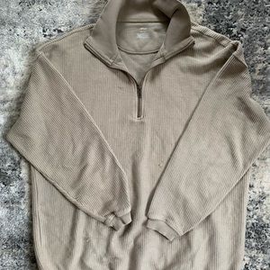 Aerie Oversized Quarter Zip Sweatshirt